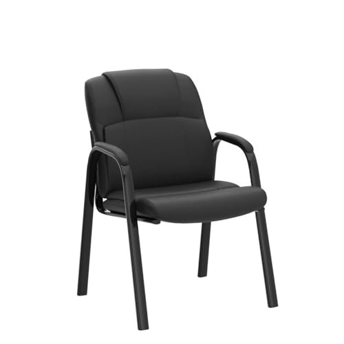 4-Piece Leather Guest Chair Set for Executive Office Wait Room