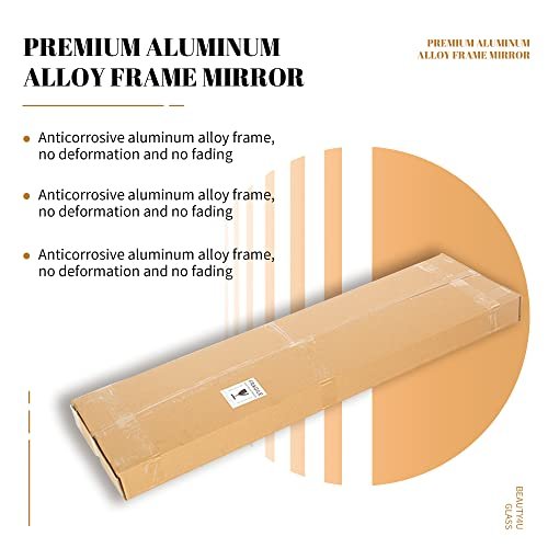 Full-Length Compact Mirror for Living Room and Bedroom