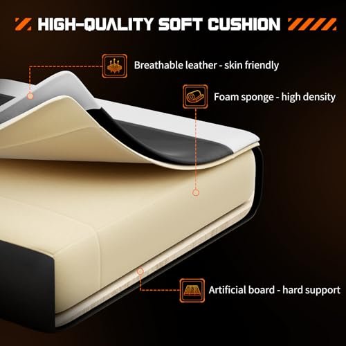 Ergonomic Video Game Chair with Footrest and Lumbar Support for Adults