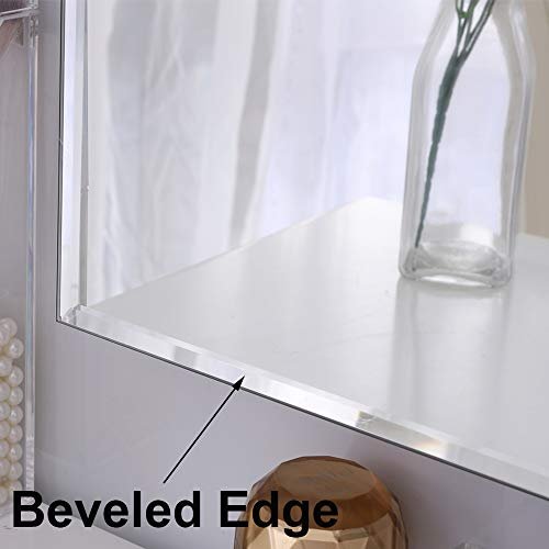 Chende Arch Wall Frameless Mirrors, 2PC Set