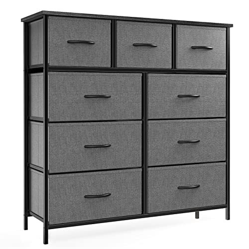 OLIXIS 9-Drawer Fabric Dresser for Your Bedroom