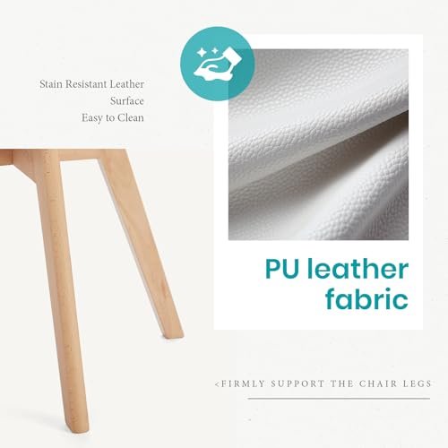 Modern White Home Office Dining Chair Set of 4