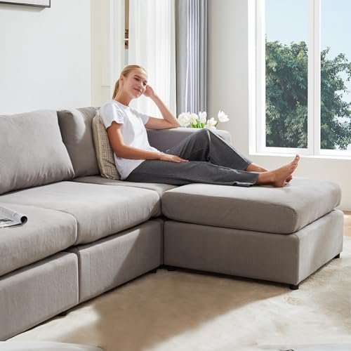 Superone Convertible Sectional Sofa Bed for Living Room