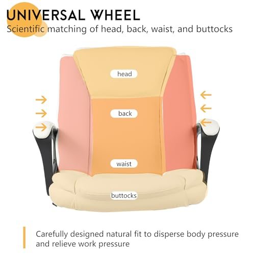 Men's Adjustable PU Leather Office Chair
