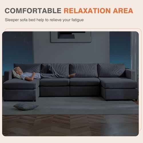 Superone Convertible Modular Sectional Sofa for Living Room