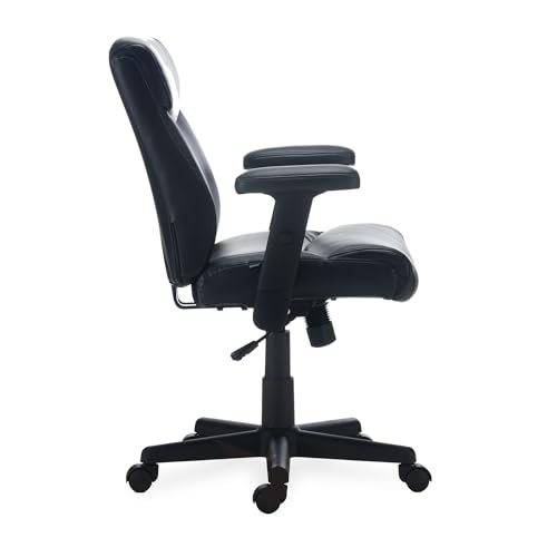 Alera Harthope Leather Task Chair - Black