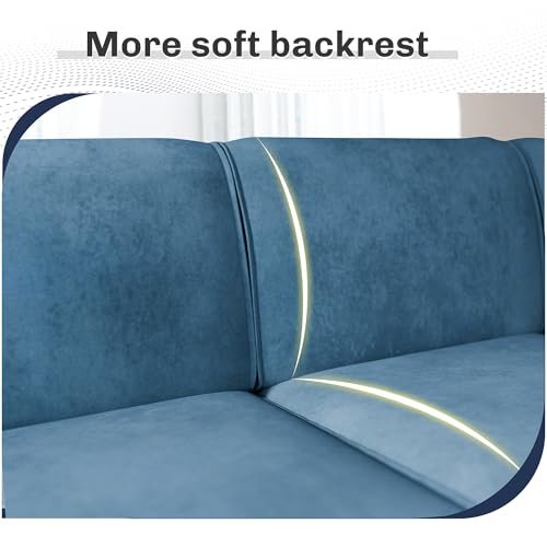 JAMFLY Modular Sectional Sofa for Living Room, Light Blue