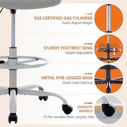 Superone Ergonomic Drafting Chair for Home Office
