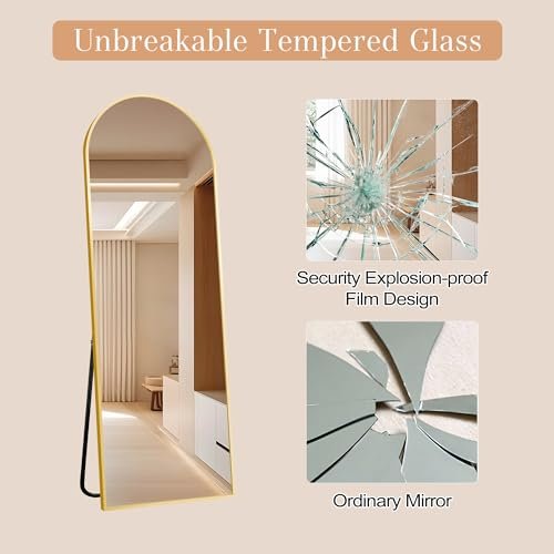 Archimedean Full-Length 57x20 Mirror for Versatile Living Room, Bedroom, or Cloakroom Decor