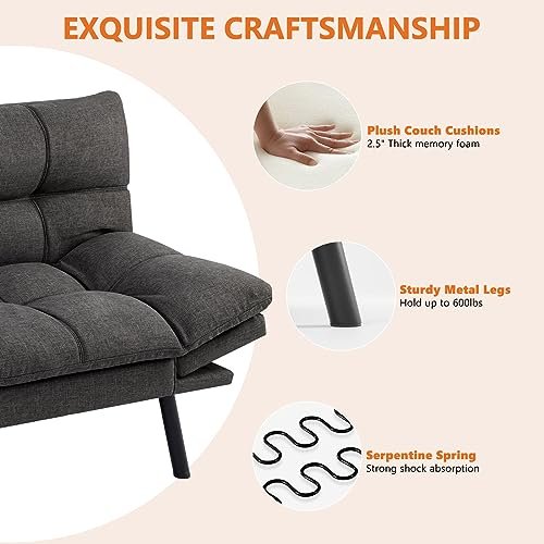 Superone Futon Sofa Bed Modern Living Room Essential