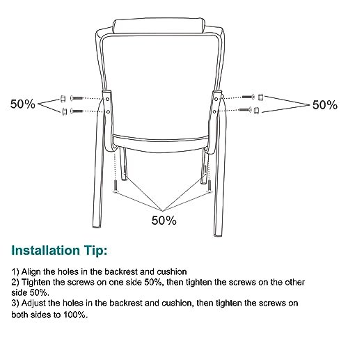 Leather Reception Chairs for Waiting Rooms (Set of 4)