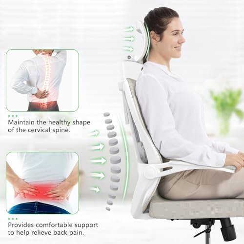 350lbs Capacity Ergonomic Office Chair with Comfort Mesh
