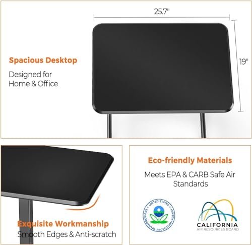 Superone Adjustable Rolling Desk for Home Office Classroom