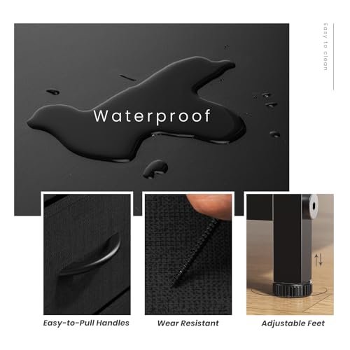 Elegant Fabric Storage Tower with 8 Drawers for Bedroom/Nursery/Living Room