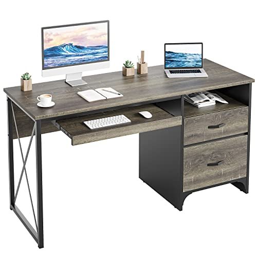 Bestier 55" Industrial Desk for Home Office and Teachers