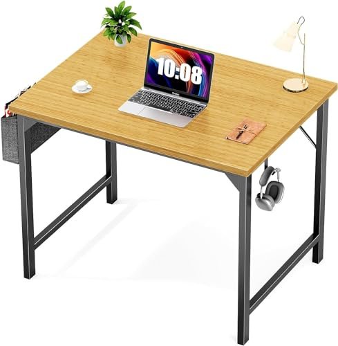 Superone 32 Inch Wooden Desk for Home and Bedroom