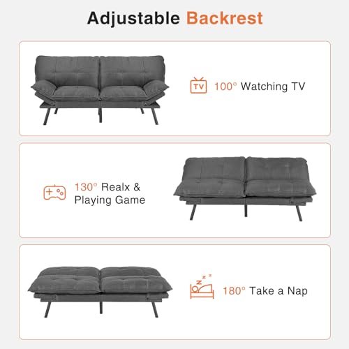 Full-Size Convertible Sofa for Living Room