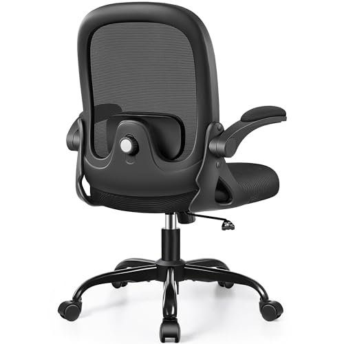 Ergonomic Black Desk Chair with Adjustable Lumbar Support
