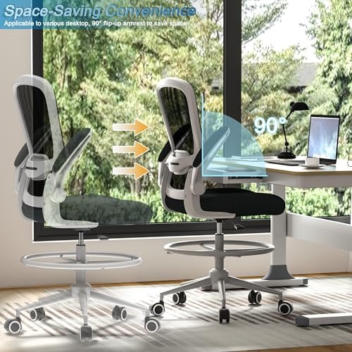 Tall Users' Ergonomic Drafting Chair for Executives