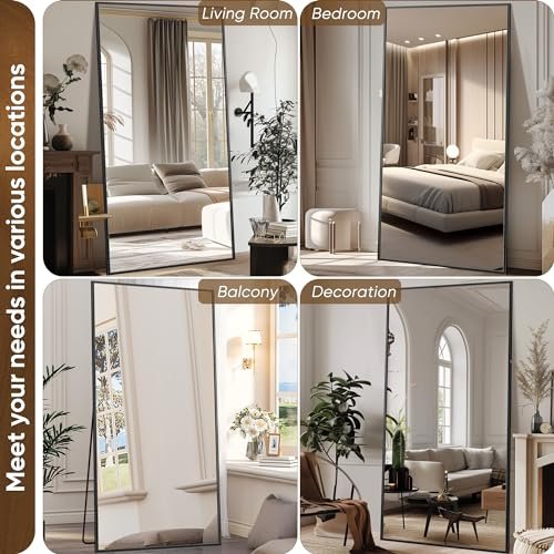 Oversized Floor Mirror for Bedroom and Living Room