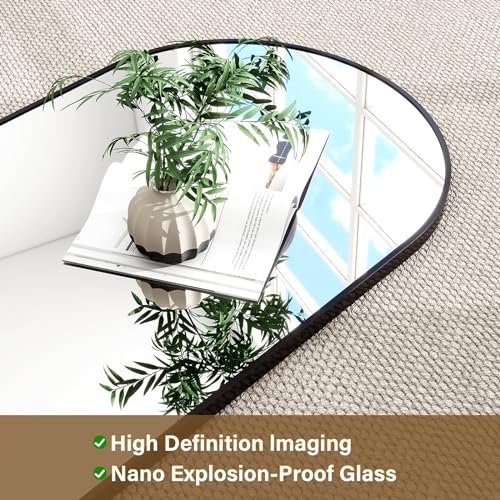 Elegant 64-inch Arched Full-Length Mirror for Home Decor
