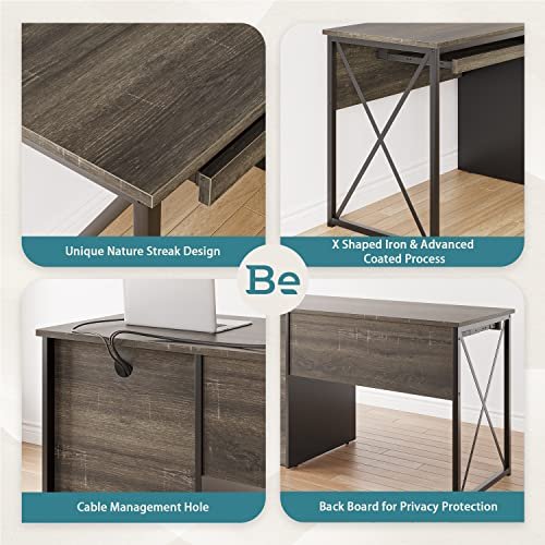 Bestier 55" Industrial Desk for Home Office and Teachers