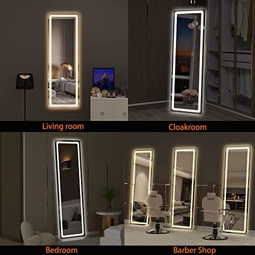 Hasipu Full-Length LED Mirror for Living Room & Bedroom