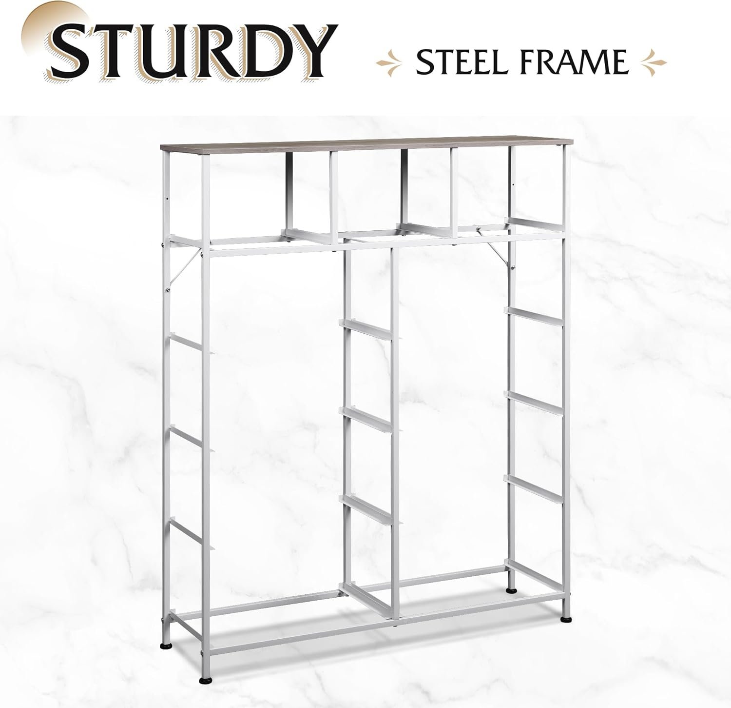 Elegant Tall Dresser with 11 Drawers for Bedroom & Closets