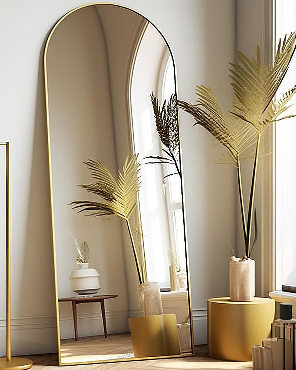 Elegant Full-Length Arched Mirror for Bedroom & Living Room