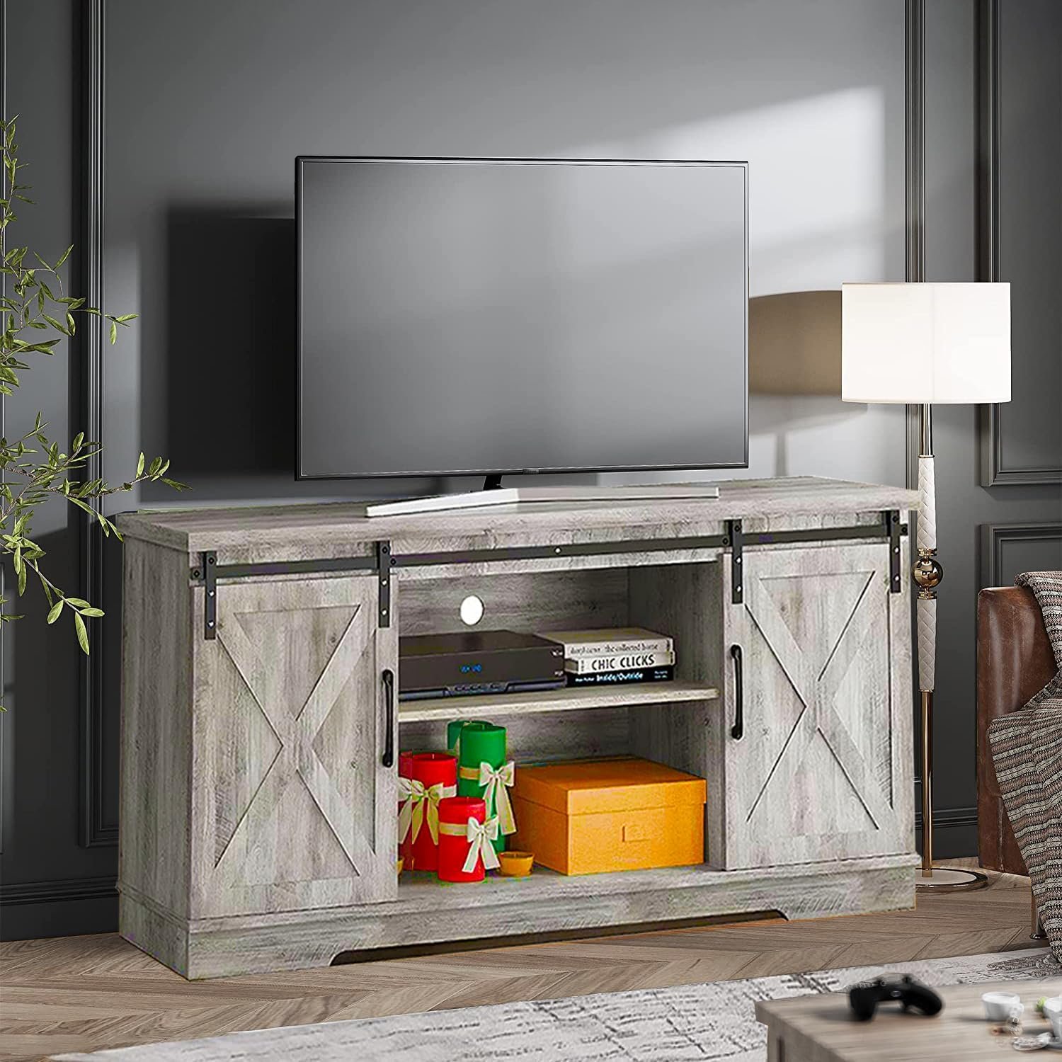 Farmhouse Style TV Stand for 65" TVs