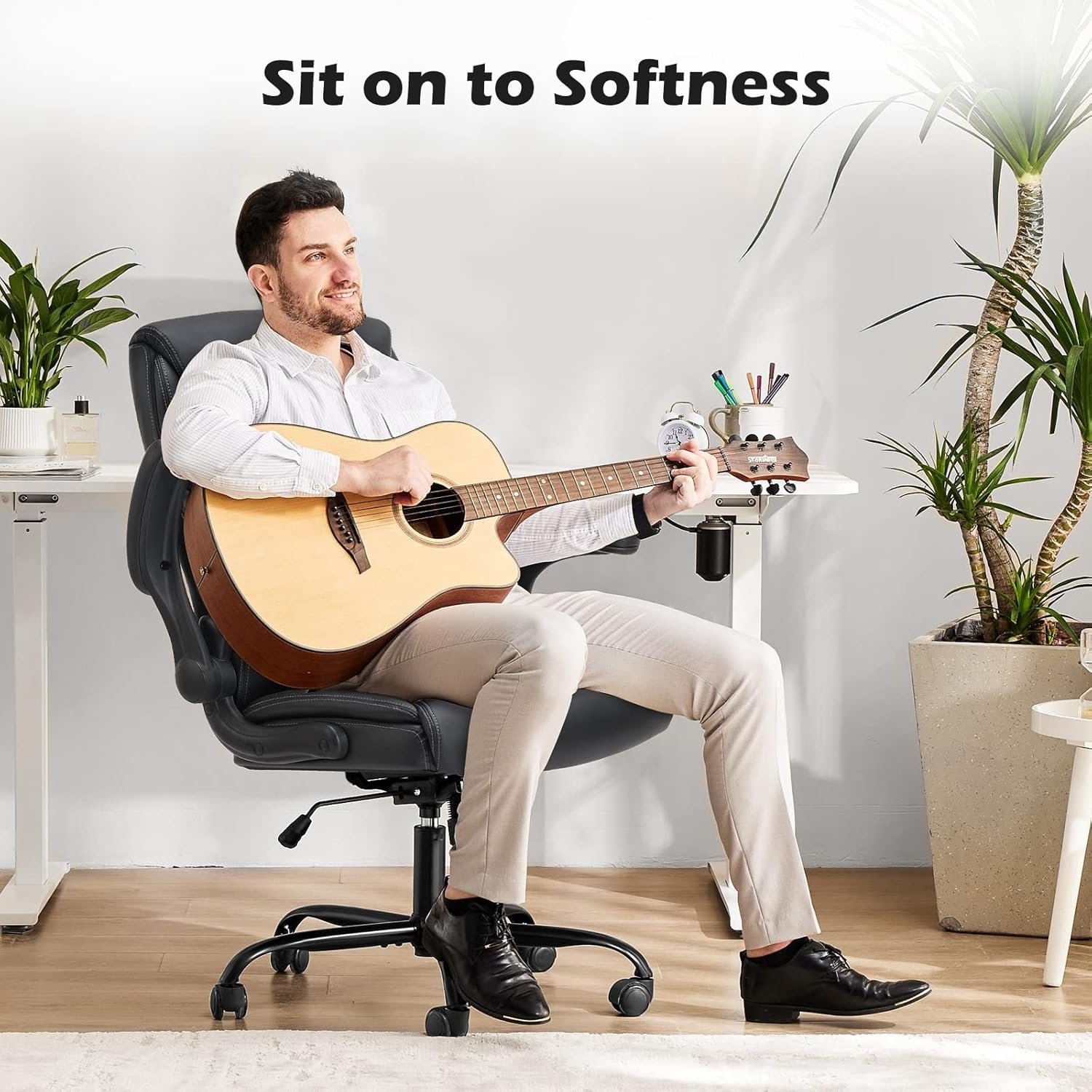 Ergonomic Executive Computer Chairs with Adjustable Armrests