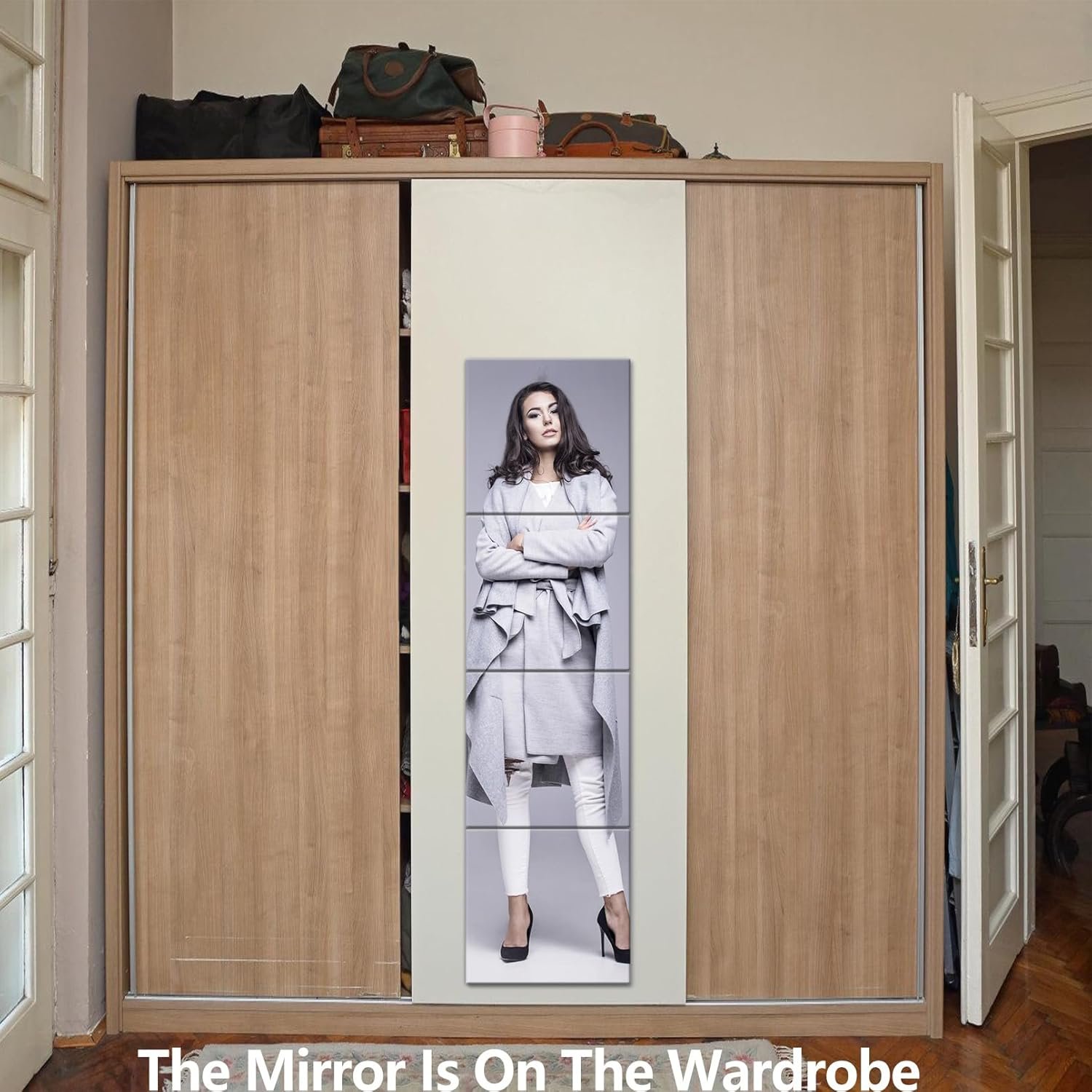Shatterproof Full-Length Wall Mirror for Bedroom and Gym