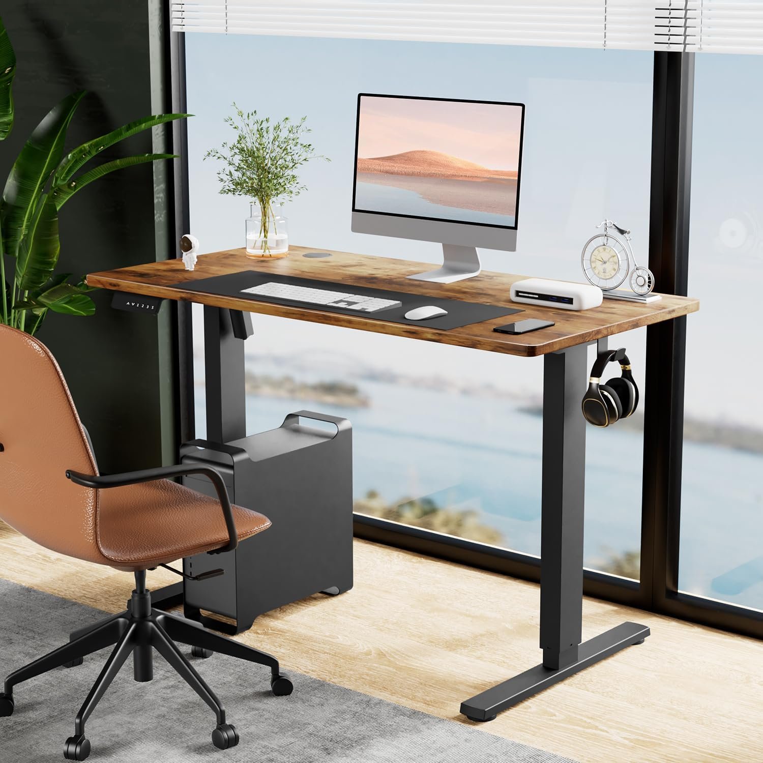 SMUG Standing Desk: Adjustable Height Electric Sit-Stand Computer Table