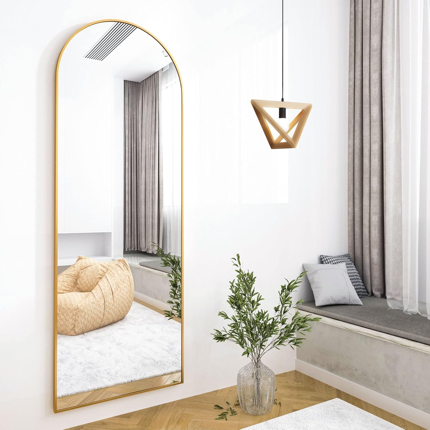 Arched Full-Length Mirror for Living, Bedroom & Cloakroom