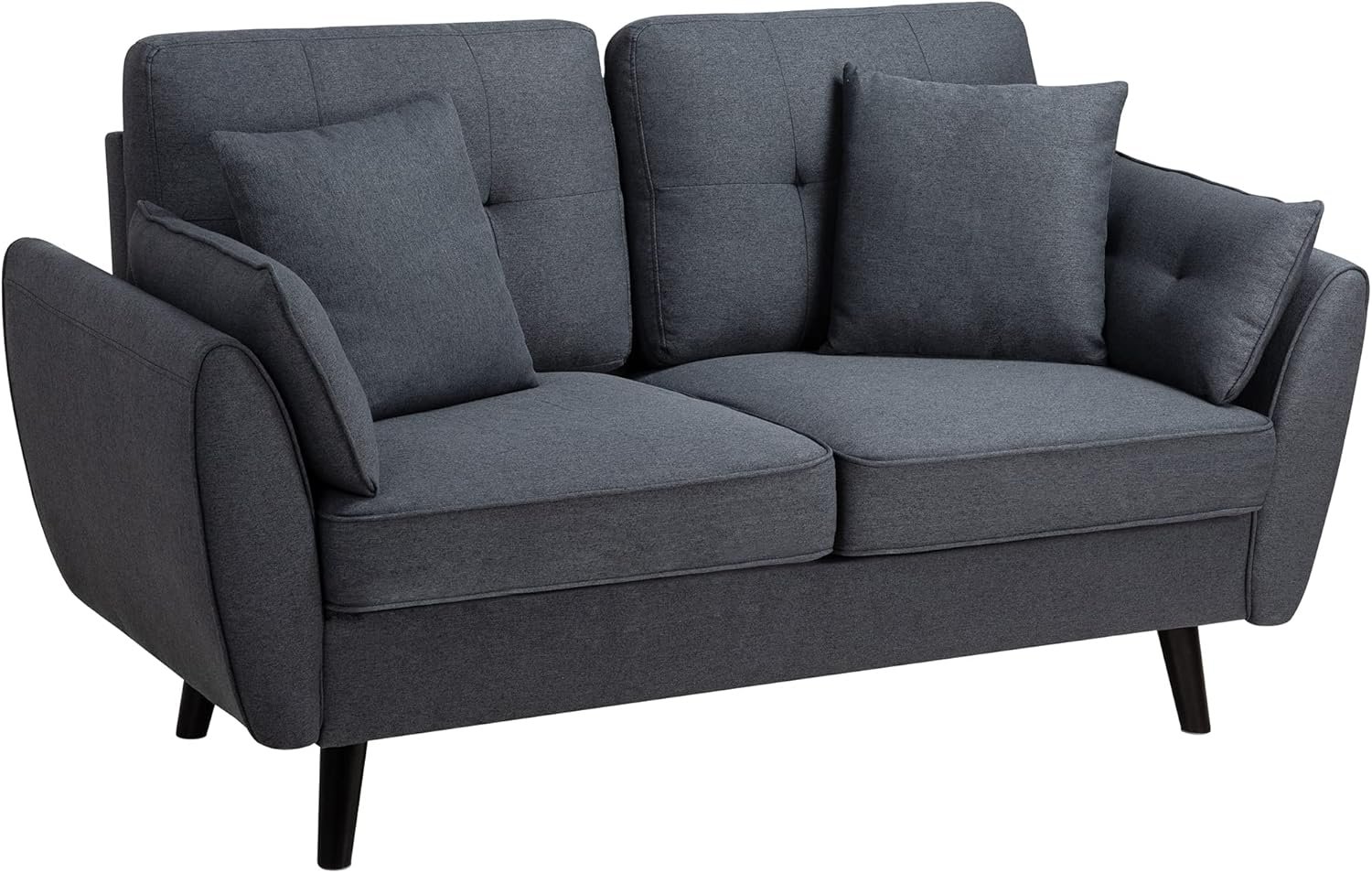 JAMFLY Modern 63" Loveseat Sofa for Living Room, Apartment