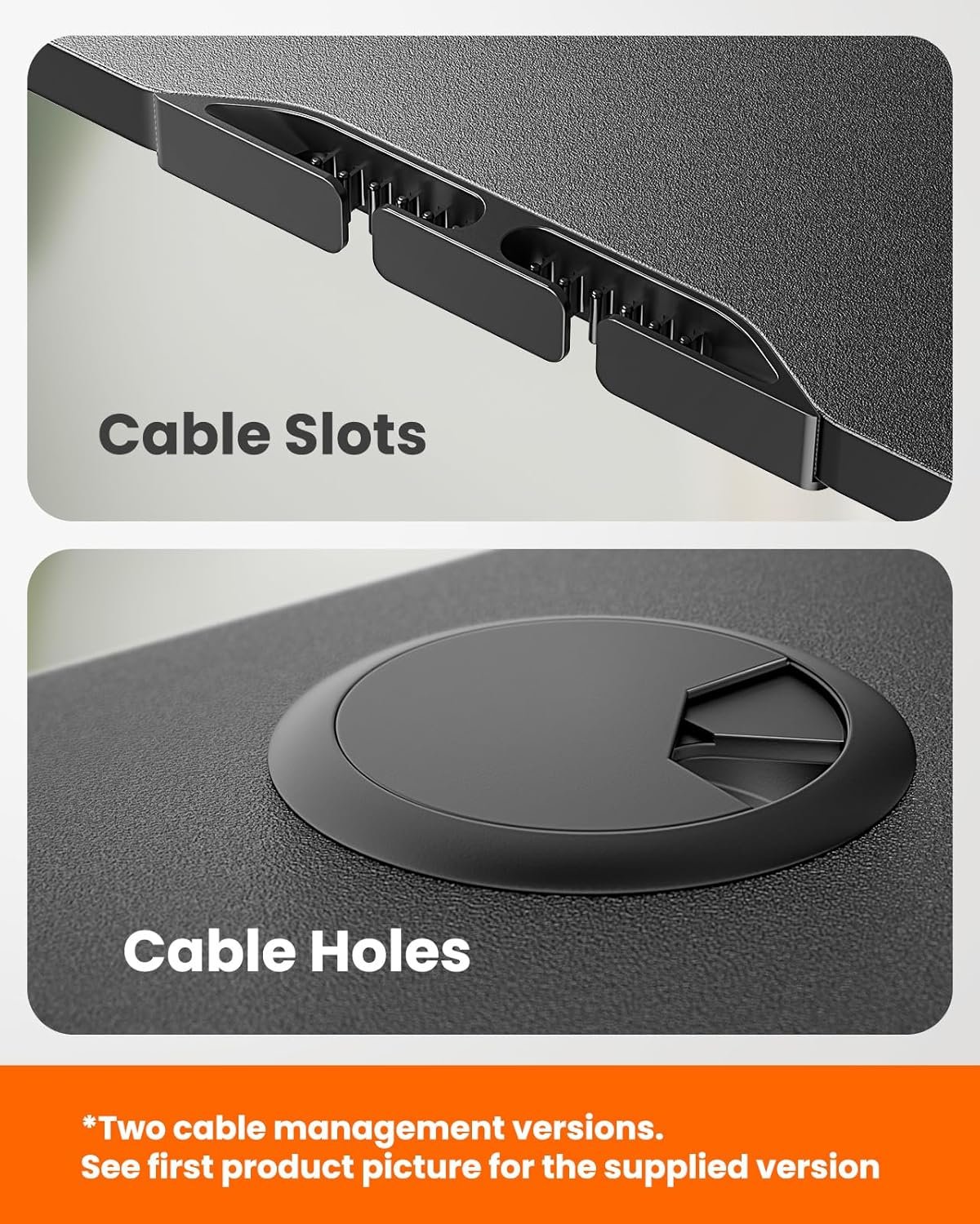 Ergear Black Height Adjustable Electric Standing Desk for Home Office