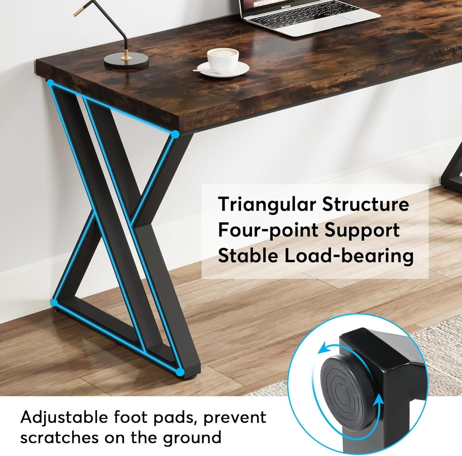 Tribesigns 55-Inch Heavy-Duty Home Office Writing Desk