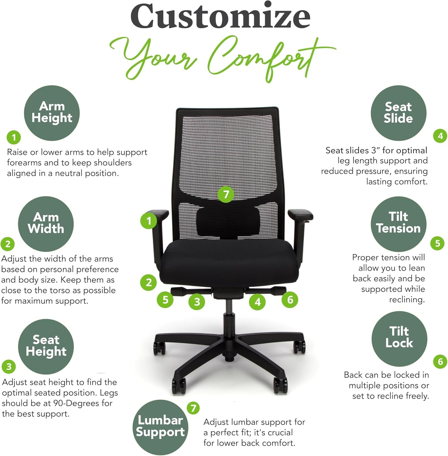HON Ignition 2.0 Ergonomic Office Chair for Home Office