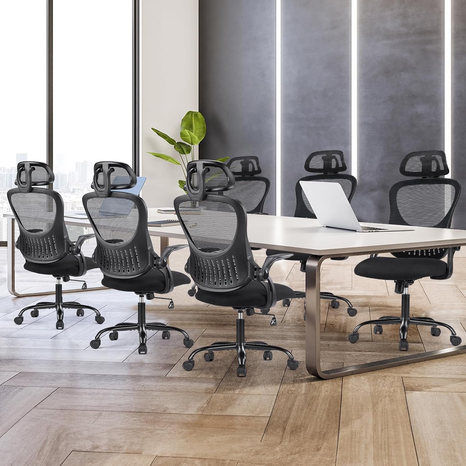 Ergonomic Mesh Office Chair with Adjustable Headrest