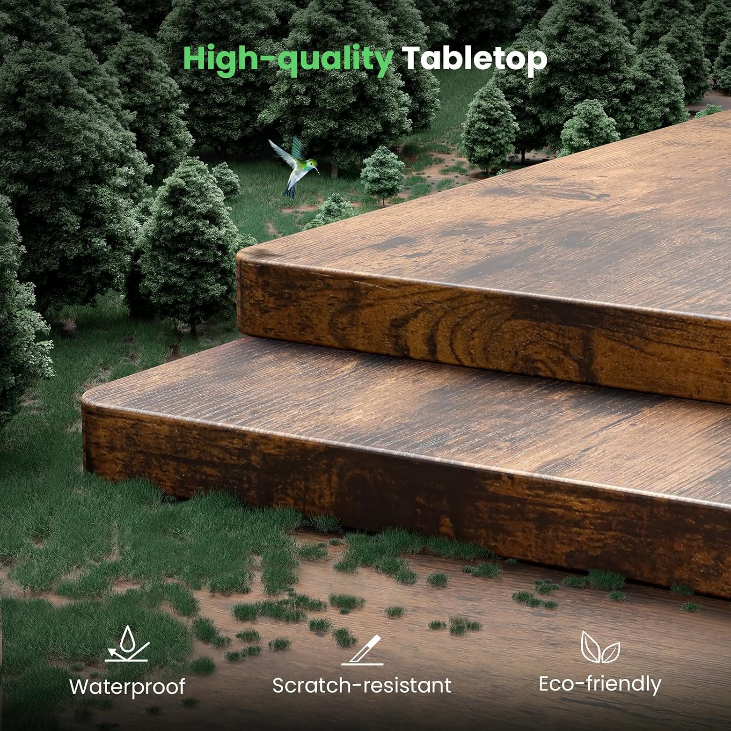 48x24 Inch Electric Sit-Stand Desk with Cable Management & 3 Memory Presets